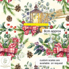 Load image into Gallery viewer, Australiana Fabrics Fabric Christmas Lanterns
