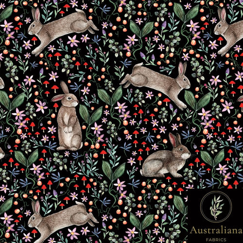 Australiana Fabrics Fabric Rabbit Garden by Amanda Joy