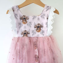 Load image into Gallery viewer, Australiana Fabrics Fabric Roll 1 metre / Cotton Sateen Baby Koala Fabric - Pink
