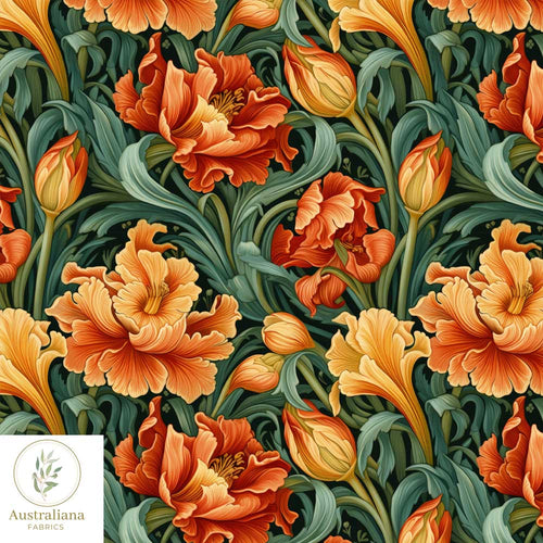 Australiana Fabrics Fabric Victorian Era Floral II