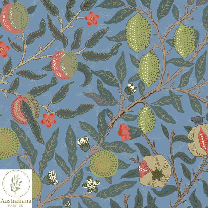 William Morris Fruit Pomegranate Fabric Design