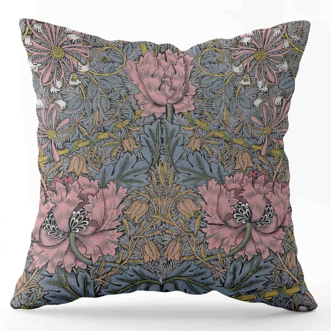 Australiana Fabrics Chair & Sofa Cushions Honeysuckle ~ William Morris Linen Cushion Cover
