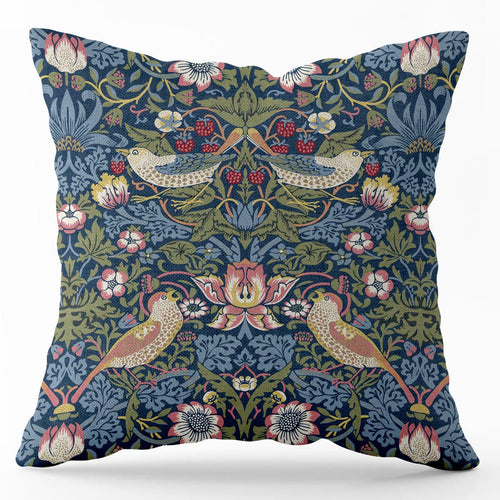 Australiana Fabrics Chair & Sofa Cushions Strawberry Thief ~ William Morris Linen Cushion Cover