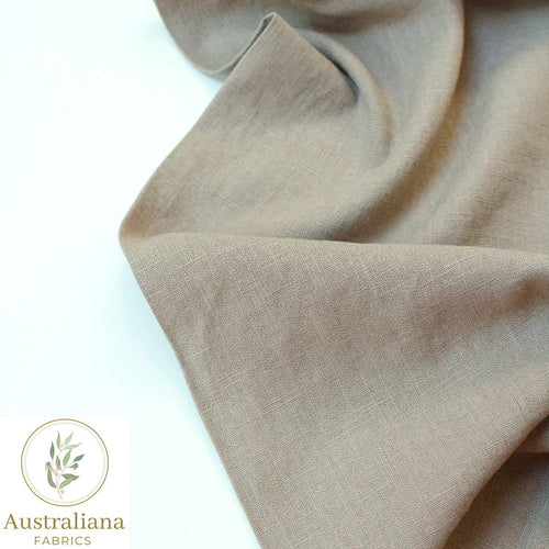 Australiana Fabrics Fabric 1 metre 100% Linen fabric taupe
