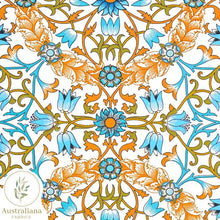 将图片加载到图库查看器，Australiana Fabrics Fabric 1 metre / Cotton Canvas 310 gsm(upholstery) William Morris Victorian Floral Fabric
