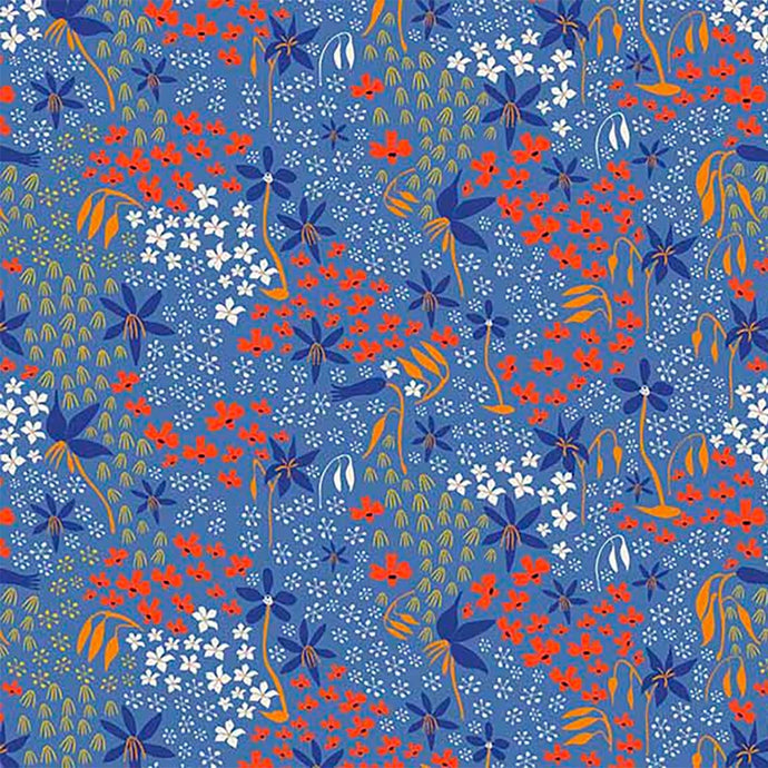 Australiana Fabrics Fabric 1 Metre / Cotton Canvas medium Aussie Flower Story Upholstery Fabric