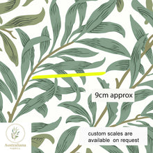 将图片加载到图库查看器，Australiana Fabrics Fabric 1 metre / Cotton Canvas medium / Large William Morris Willow Bough Upholstery
