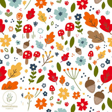 Load image into Gallery viewer, Australiana Fabrics Fabric 1 metre / Cotton Sateen Autumn Woodland by Kathrin Legg
