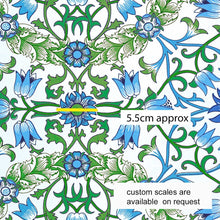 将图片加载到图库查看器，Australiana Fabrics Fabric 1 metre / Cotton Sateen / medium Victorian Vintage Floral Fabric II
