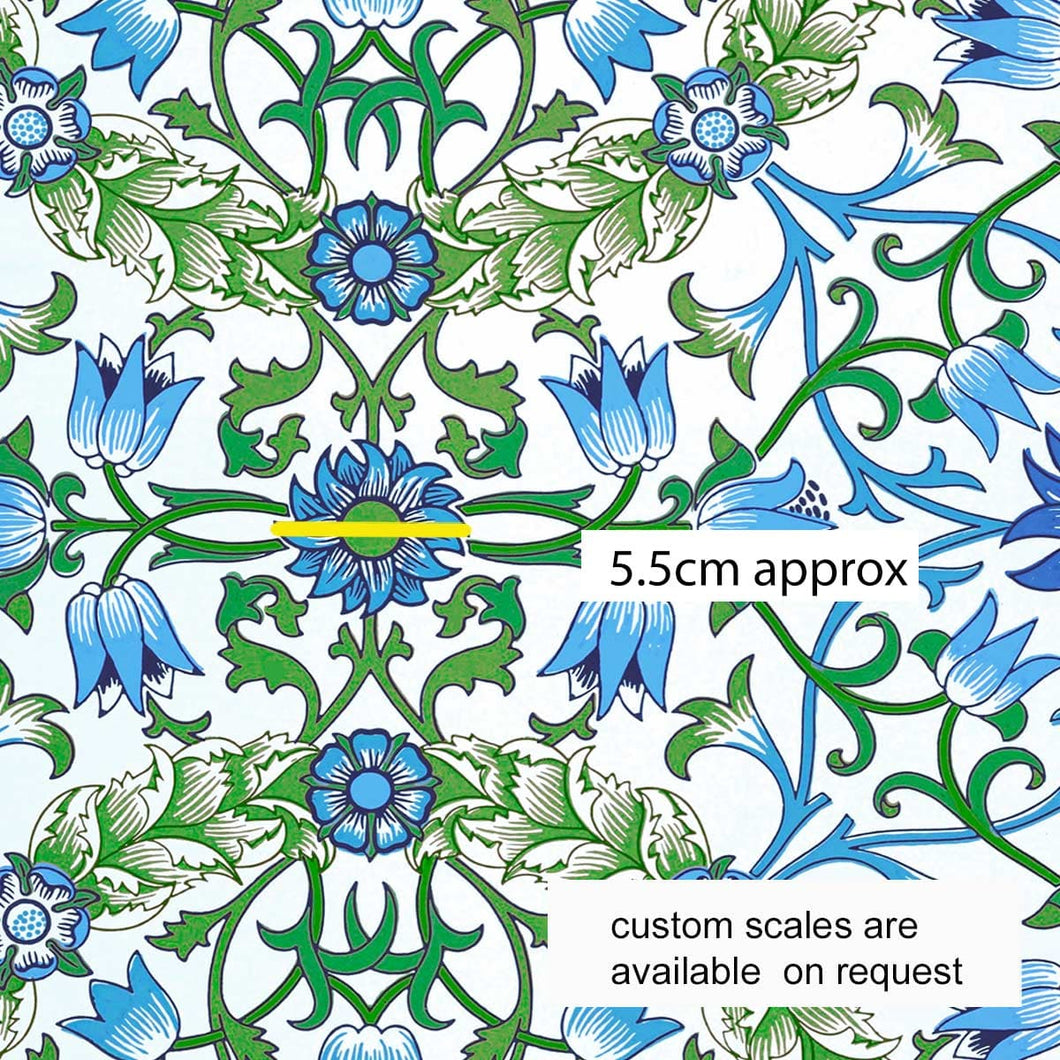 Australiana Fabrics Fabric 1 metre / Cotton Sateen / medium Victorian Vintage Floral Fabric II