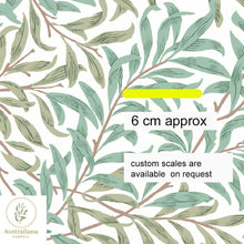 将图片加载到图库查看器，Australiana Fabrics Fabric 1 metre / Cotton Sateen / Medium William Morris Willow Bough Traditional
