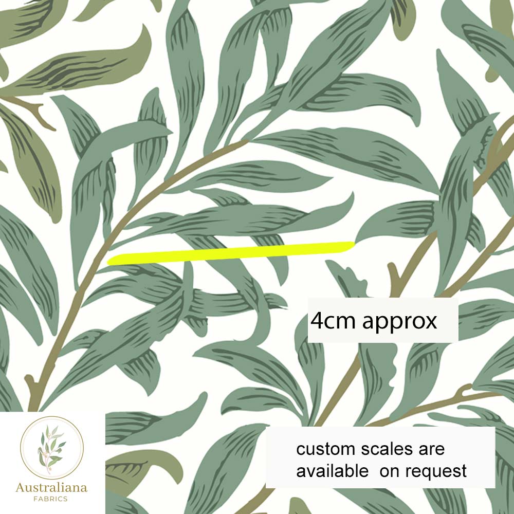 Australiana Fabrics Fabric 1 metre / Linen/Cotton Curtains & Interiors / Small William Morris Willow Bough Drapery