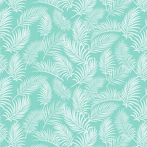 Australiana Fabrics Fabric 1 Metre / Premium woven cotton 150gsm Tropical Fern Fronds Green