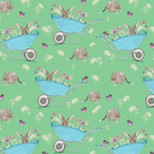 Load image into Gallery viewer, Australiana Fabrics Fabric 1 metre / Woven cotton Bilby Barrows on Green
