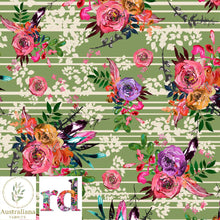 Load image into Gallery viewer, Australiana Fabrics Fabric 50cm / Green Garden Songs by Rathenart
