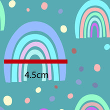 Load image into Gallery viewer, Australiana Fabrics Fabric 50cm Rainbows Fabric Green

