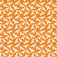 Load image into Gallery viewer, Australiana Fabrics Fabric Bird Swoop Silhouette in Orange, 50cm x 140cm
