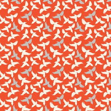 将图片加载到图库查看器，Australiana Fabrics Fabric Bird Swoop Silhouette in Red

