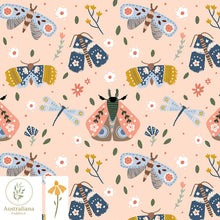 Load image into Gallery viewer, Australiana Fabrics Fabric Butterfly Moth Dance by Kathrin Legg
