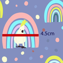 将图片加载到图库查看器，Australiana Fabrics Fabric Cockatoo and Rainbow Fabric

