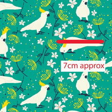 Load image into Gallery viewer, Australiana Fabrics Fabric Cockatoo fabric Aqua
