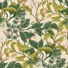 将图片加载到图库查看器，Australiana Fabrics Fabric Flower Buds &amp; Foliage Botanical Upholstery
