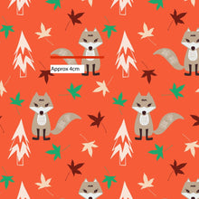 将图片加载到图库查看器，Australiana Fabrics Fabric Hello Fox Remnant 106cm  x 152cm - KNIT 220GSM
