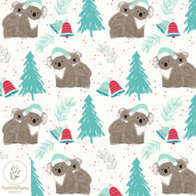 Load image into Gallery viewer, Australiana Fabrics Fabric Koala Christmas fabric by Amanda Joy

