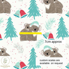 Load image into Gallery viewer, Australiana Fabrics Fabric Koala Christmas fabric by Amanda Joy

