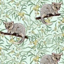 Load image into Gallery viewer, Australiana Fabrics Fabric Mid Weight Woven Cotton 150gsm / Length 50cm (Cut Continuous) Sweet Ring Tail Possum
