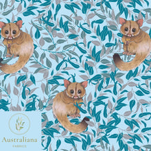 将图片加载到图库查看器，Australiana Fabrics Fabric Premium Quality Woven Cotton Sateen 150gsm / 1 Metre Possum Magic Blue
