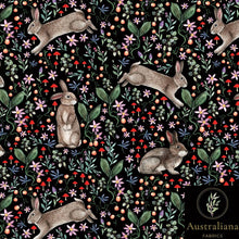 将图片加载到图库查看器，Australiana Fabrics Fabric Rabbit Garden ~ Interiors and Upholstery fabric

