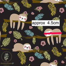 将图片加载到图库查看器，Australiana Fabrics Fabric Sleeping Sloths
