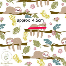 将图片加载到图库查看器，Australiana Fabrics Fabric Sleeping Sloths
