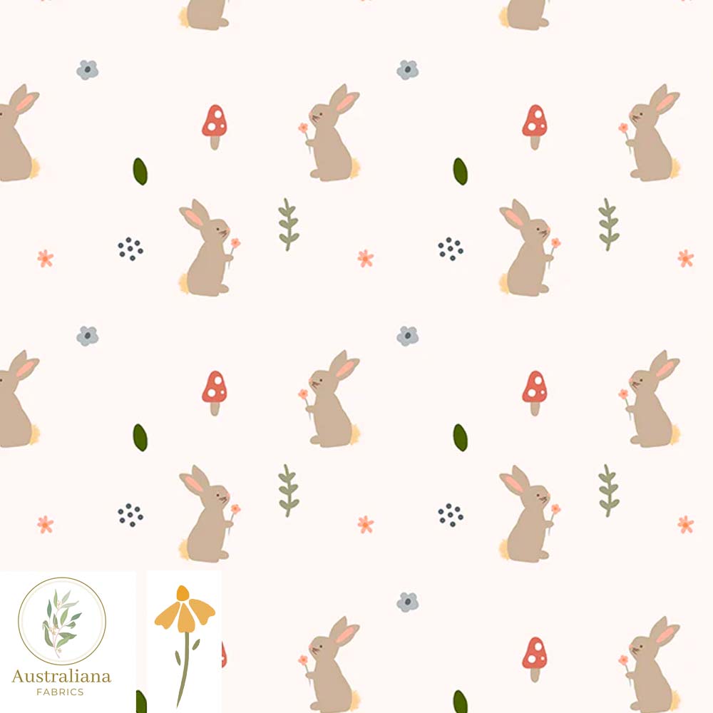 Australiana Fabrics Fabric Sweet Bunnies by Kathrin Legg
