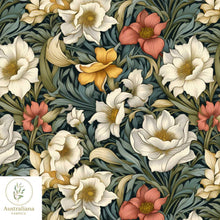 将图片加载到图库查看器，Australiana Fabrics Fabric Victorian Era Vintage Floral
