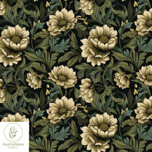将图片加载到图库查看器，Australiana Fabrics Fabric Victorian Era Vintage Floral V
