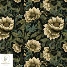 将图片加载到图库查看器，Australiana Fabrics Fabric Victorian Era Vintage Floral V Upholstery
