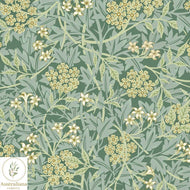 Australiana Fabrics Fabric William Morris Jasmine Sage & Honey Upholstery