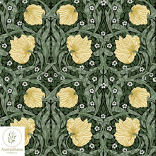 将图片加载到图库查看器，Australiana Fabrics Fabric William Morris Pimpernel Honey &amp; Sage Drapery
