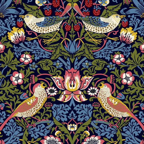 Australiana Fabrics Fabric William Morris Strawberry Thief Blue