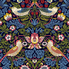 将图片加载到图库查看器，Australiana Fabrics Fabric William Morris Strawberry Thief Drapery
