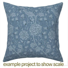 将图片加载到图库查看器，Australiana Fabrics Fabric William Morris Wild Tulips Blue Drapery
