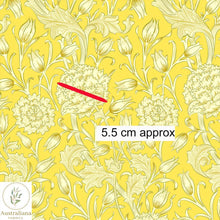 将图片加载到图库查看器，Australiana Fabrics Fabric William Morris Tulips Yellow Drapery

